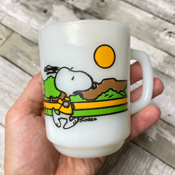 Vintage snoopy 1958 keeping fit is hard work mug